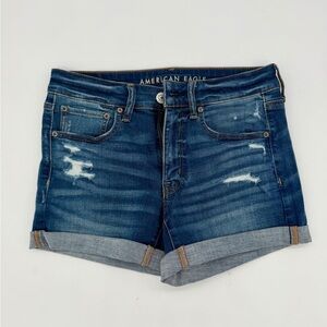 American Eagle Outfitters Dark Blue Jean Shorts